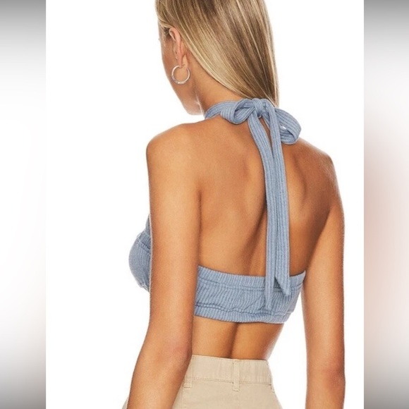 WeWoreWhat Tie Halter Bra Top - Picture 2 of 6